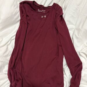 Under Armour Women's Maroon Long Sleeve Top